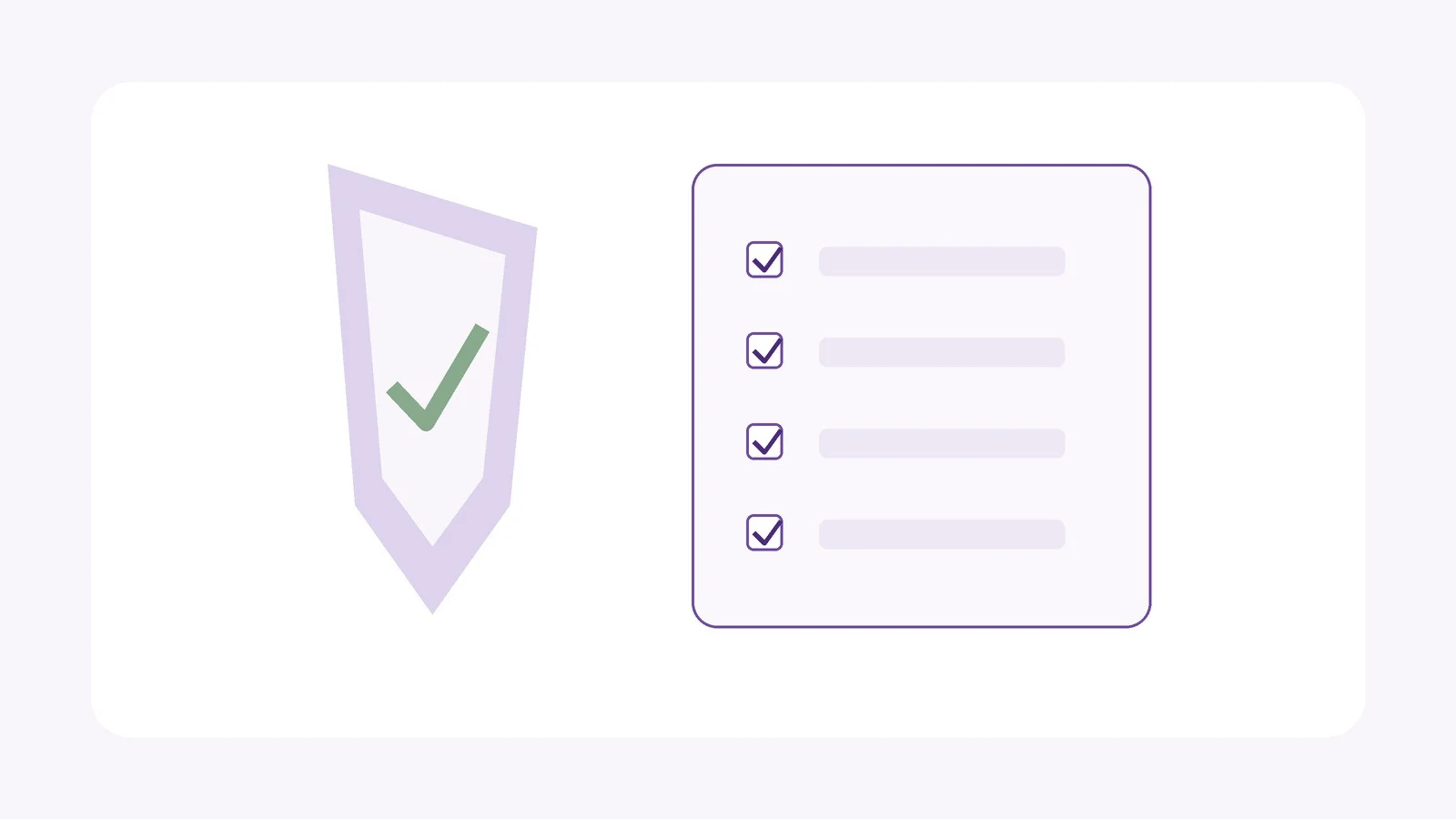 Abstract shield and medical safety checklist